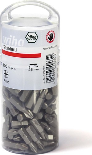 Wiha Bit Set Standard 25mm PH2 100-tlg. 1/4" 7930002