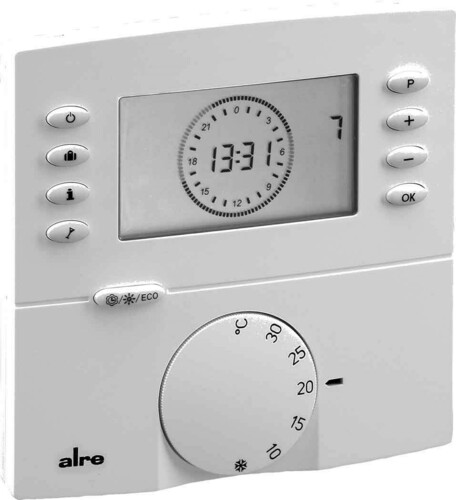 Alre-it Raumtemperaturregler AP m.Display,o.Beleucht HTRRBu110.117/21