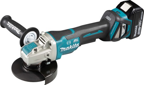 Makita Akku-Winkelschleifer 18V/5,0Ah 2Akkus+LG DGA519RTJ