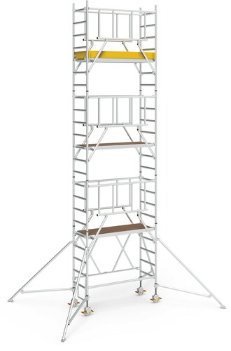 Geis&Knoblauch Klappgerüst 0,75 x 1,80m Arbeitshöhe 7,65m 46838