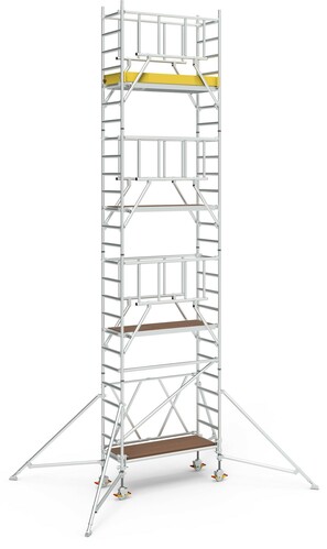 Geis&Knoblauch Klappgerüst 0,75 x 1,80m Arbeitshöhe 8,50m 46839