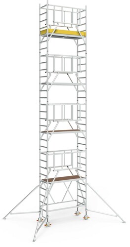 Geis&Knoblauch Klappgerüst 0,75 x 1,80m Arbeitshöhe 9,60m 46840