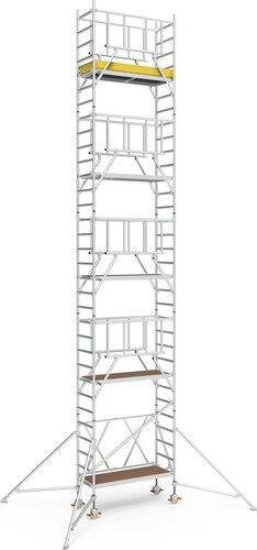 Geis&Knoblauch Klappgerüst 0,75 x 1,80m Arbeitshöhe 10,45m 46841