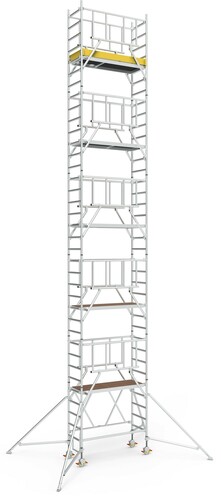 Geis&Knoblauch Klappgerüst 0,75 x 1,80m Arbeitshöhe 11,60m 46842