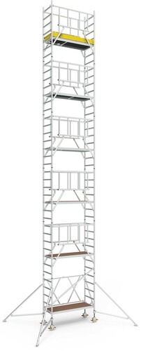 Geis&Knoblauch Klappgerüst 0,75 x 1,80m Arbeitshöhe 12,40m 46843