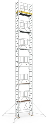 Geis&Knoblauch Klappgerüst 0,75 x 1,80m Arbeitshöhe 13,55m 46844