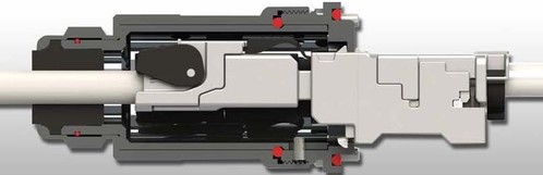 Telegärtner TOC Flanschset IP68 Cat.6A AMJ-S Modul T568B 100007379