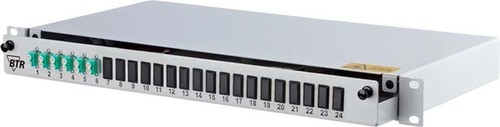 Metz Connect Spleissbox ausziehbar bestückt OpDATslide 6LC-D OM3