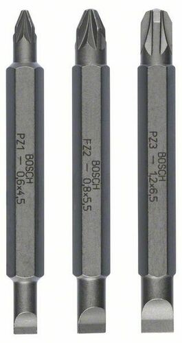 Bosch Power Tools Doppelklingenbit-Set PZ1,PZ2,PZ3,60mm 2607001747