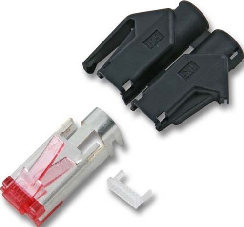 EFB-Elektronik Stecker RJ45 grau Kat.6 3-teilig Hirose TM21 (VE10)