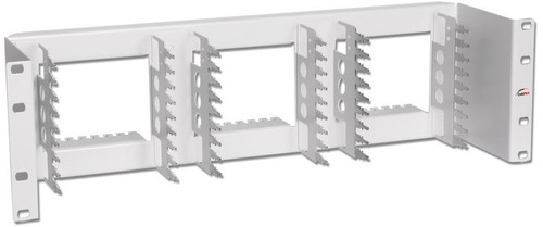 CobiNet Rangierverteiler 19 Zoll 3 HE RAL 7035 114162