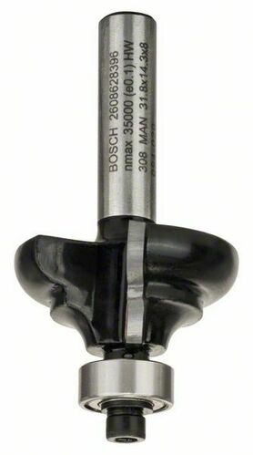 Bosch Power Tools Kantenformfräser C, 8mm, R1 4,8mm 2608628396