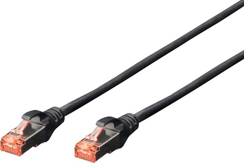 DIGITUS Patchkabel Cat6 S/FTP LSZH AWG27/7 0,5m schwarz DK-1644-005/BL