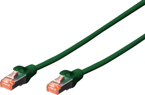 DIGITUS Patchkabel Cat6 S/FTP LSZH AWG27/7 0,5m gn DK-1644-005/G