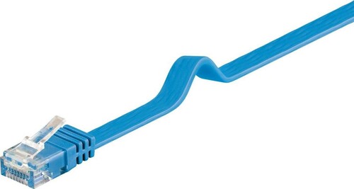 Goobay Flachkabel U/UTP Cat6a blau 1,5m 96407