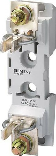 Siemens Dig.Industr. NH-Sicherungsunterteil 1pol., 160A, Gr.00 3NH3051