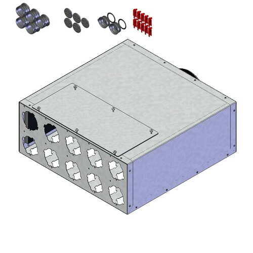 Helios Ventilatoren Verteilerkasten rund FRS-VK 10-75/160