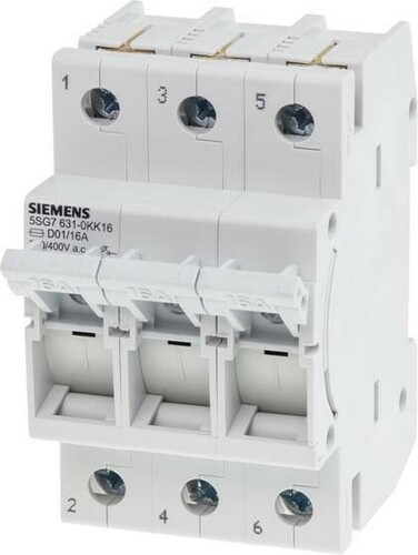 Siemens Dig.Industr. Minized 10A 400V 3P 5SG7631-0KK10