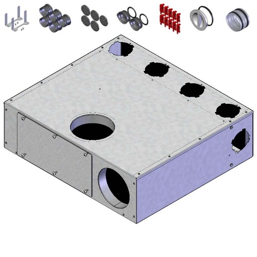 Helios Ventilatoren FlexPipe Multi- VerteilerkRd75/DN125 FRS-MVK 4+1-75/125