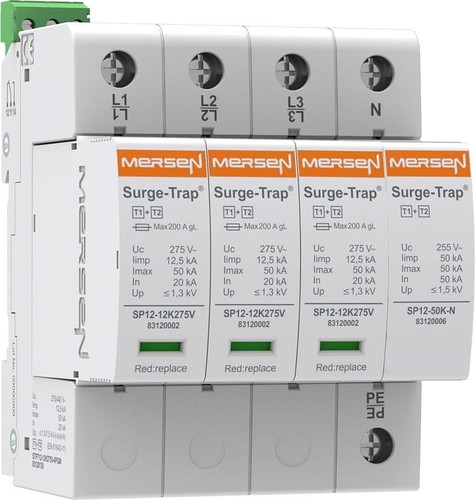 Mersen Überspannungsableiter Typ 1+2,4-pol.12,5kA STPT12-12K275V-4PG