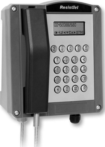 FHF Funke+Huster Telefon wetterfest, rot ResistTel#1126430102