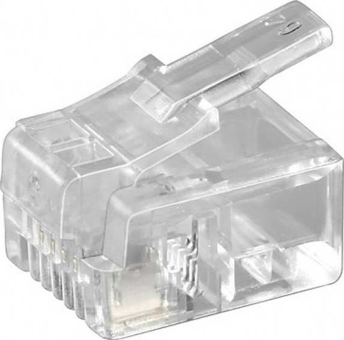 Goobay RJ11-Stecker Rundkabel Bu,4polig 58625