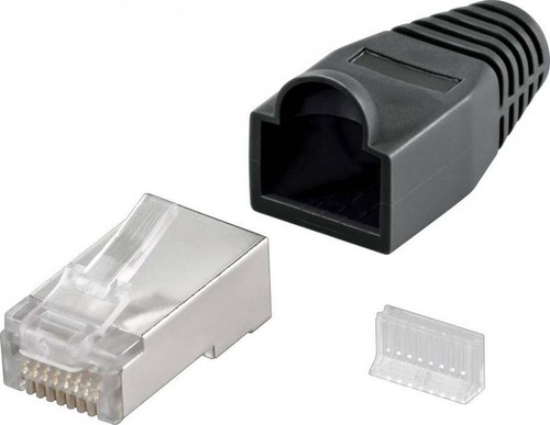 Goobay RJ45 Stecker Cat5e STP geschirmt,bl 68749