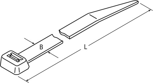 Distrona DIS-TY Kabelbinder 4,8x385 natur Standardausfü DTST0385LNA66V/VE100