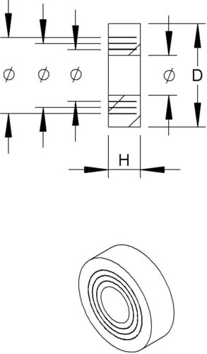 HKL Ausschneidbarer Dichtring DIN46320 Pg21 2603/21