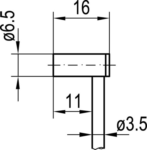 Sensopart 1,5mm, 6,5mm bündig, PNP N.O., Kabel ISZ 46-02