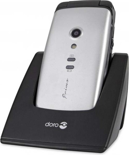 doro GSM-Mobiltelefon silber/schwarz Doro Primo 406 si-sw