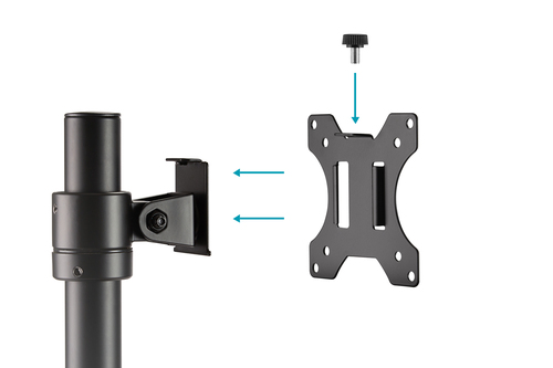 DIGITUS Monitor Säulen-Halterung 8 kg max., schwarz DA-90397