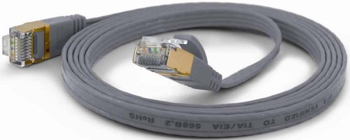 Wantec FTP-Patchkabel Cat.6A gr 0,1m RJ45 1,6x6,5mm 7071 gr 0,1m