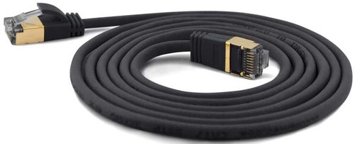 Wantec SSTP-Patchkabel Cat.6A schwarz 0,2m Steck. 4mm 7198 schwarz 0,2m