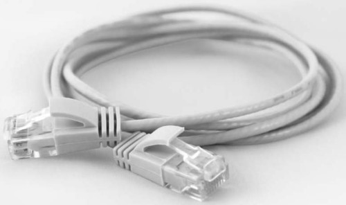 Wantec UTP-Patchkabel Cat.6A weiß 0,25m RJ45 2,8mm 7227 weiß 0,25m