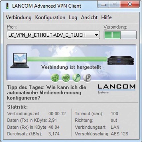 LANCOM Systems Firmenzugang verschlüsselt 61600