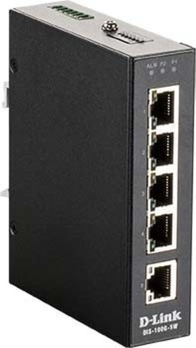 DLink Deutschland 5-Port Gigabit Ind.Switch unmanaged Layer2 DIS-100G-5W