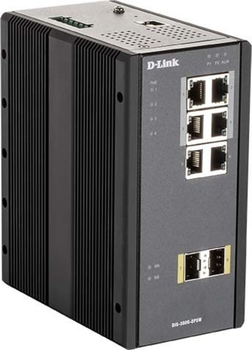 DLink Deutschland 8-Port Gigabit Ind.Switch managed Layer2 PoE DIS-300G-8PSW