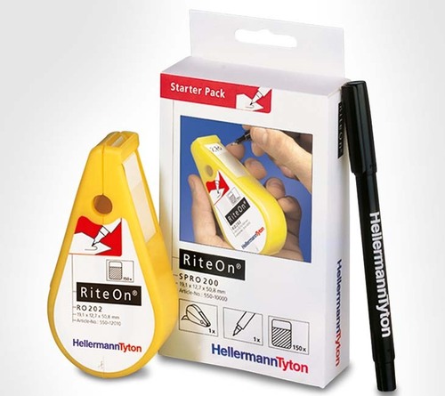 HellermannTyton RiteOn Etiketten 19,1x50,8mm 150St PACK-1401-WH