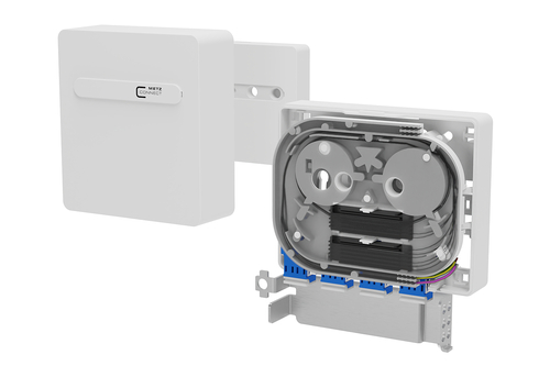 Metz Connect Anschlussbox splice 4xLC-D UPC OS2 1501597R04HC