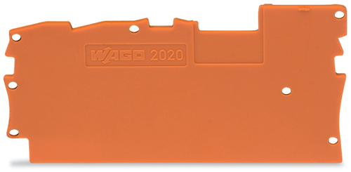 WAGO GmbH & Co. KG Abschluss-u.Zwischenplatte 1mm dick, orange 2020-1392