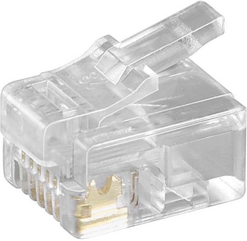 Goobay RJ12 Stecker 6(6) UTP für Rundkabel 58626