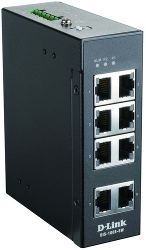 DLink Deutschland Fast Ethernet Ind.Switch 8-Port Layer2 unma. DIS-100E-8W