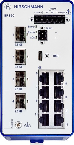 Hirschmann INET Ind.Ethernet Switch 12 Port, managed BRS30-8TX/4SFP-EEC