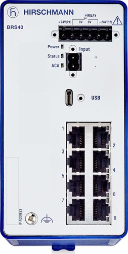 Hirschmann INET Ind.Ethernet Switch 8 Port, managed BRS40-8TX