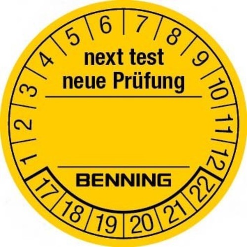 Benning Prüfplaketten f.ST710,ST720,ST750 756212(VE300)