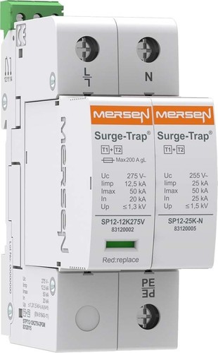 Mersen Überspg.-Ableiter Typ 1+2 12,5kA Uc75V 2+0 TNS STPT12-12K75V-2PM