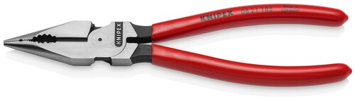 Knipex-Werk Spitzkombizange m.getauchten Griffen 08 21 185