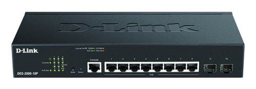 DLink Deutschland 10-Port Gigabit Switch Managed PoE DGS-2000-10P