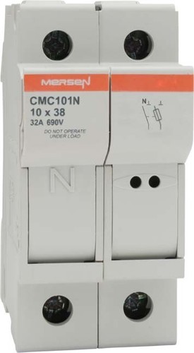 Mersen Sicherungshalter 10x38 AC690V32A 1+N CMC101N